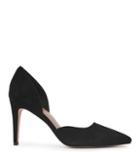 Reiss Lawrence Suede - Womens Suede Court Shoes In Black, Size 3