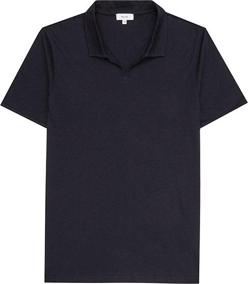 Reiss Kingsley Open Collar Polo Shirt