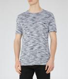 Reiss Beach - Mens Tonal Stripe T-shirt In Blue, Size Xs