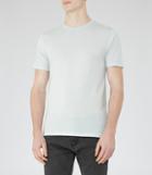 Reiss Bless Marl - Crew Neck T-shirt In Blue, Mens, Size Xl