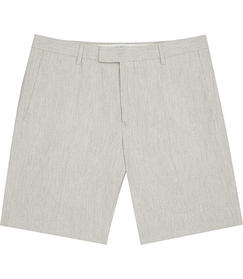 Reiss Valley Linen And Cotton Shorts