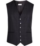 Reiss Horatious W - Mens Checked Wool Waistcoat In Blue, Size 36