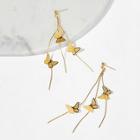 Romwe Butterfly Decor Long Drop Earrings