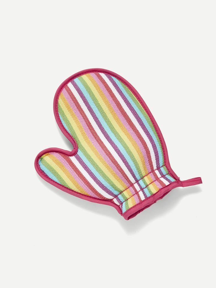 Romwe Stripe  Exfoliating Bath Glove