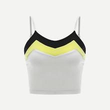 Romwe Cut And Sew Cami Top