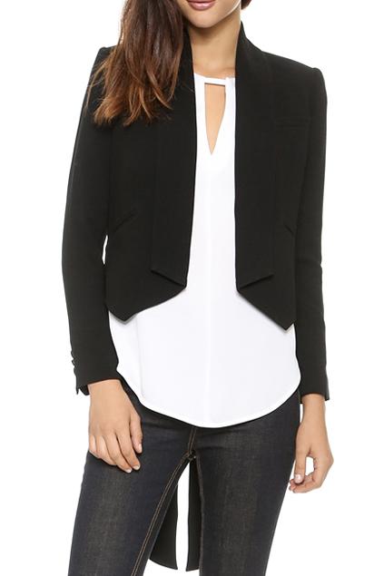 Romwe Asymmetric Swallow Tailed Suit