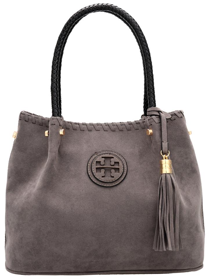 Romwe Grey Zipper Tassel Pu Bag