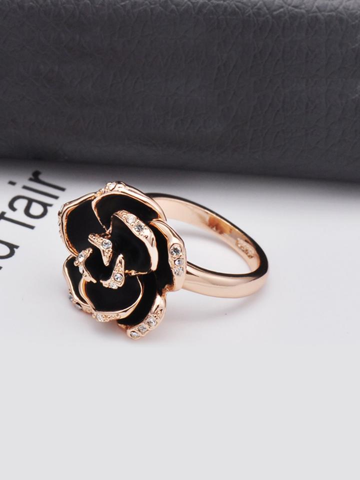 Romwe Rose Flower Ring
