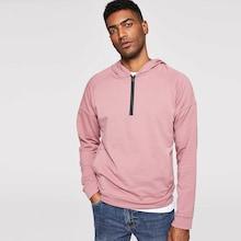 Romwe Men Zipper Front Hoodie