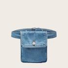 Romwe Button Detail Denim Bum Bags