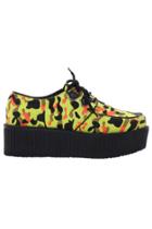 Romwe Camouflage Platform Shoes