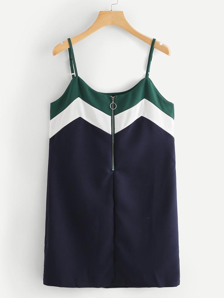 Romwe Calico Print Ruffle Trim Dress