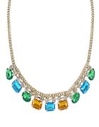 Romwe Colorful Stone Necklace
