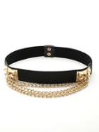 Romwe Layered Chain Detail Belt