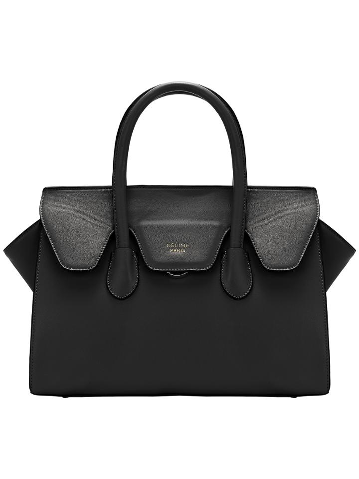 Romwe Black Magnetic Buckle Pu Shoulder Bag