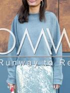 Romwe Grey Crew Neck Side Slit Sweatshirt