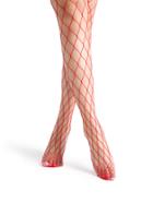 Romwe Red Sexy Fishnet Stockings