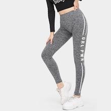Romwe Letter Print Varsity Stripe Leggings
