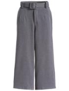 Romwe Pockets Straight Grey Pant