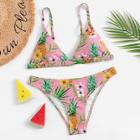 Romwe Random Tropical Bikini Set