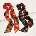 Romwe Floral Scrunchies Scarf 2pack