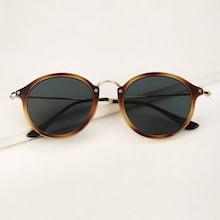 Romwe Guys Two Tone Frame Tinted Lens Sunglasses