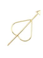 Romwe Gold Color Heart And Arrow Shape Hair Clip