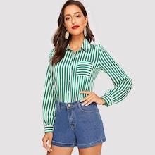 Romwe 5-pocket Rolled Hem Denim Shorts