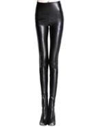 Romwe High Waist Sheath Black Leggings