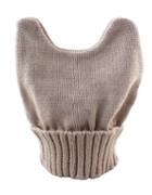 Romwe New Model Khaki Woolen Knitted Ears Shape Fancy Beanie Women's Hat