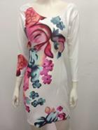 Romwe Florals Cut Out Bodycon Dress