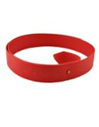 Romwe Red Pu Leather Wide Waist Belt