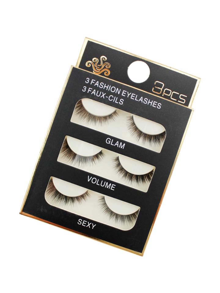 Romwe False Eyelashes Set 3 Pair