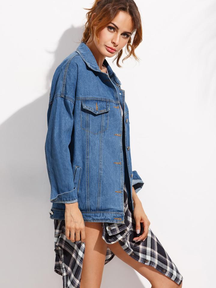 Romwe Boyfriend Denim Jacket
