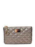 Romwe Quilted Pu Clutch Bag