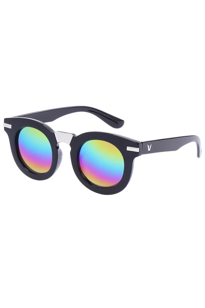 Romwe Romwe Iridescent Print Lens Sunglasses