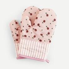 Romwe Flower Print Oven Glove 1pc