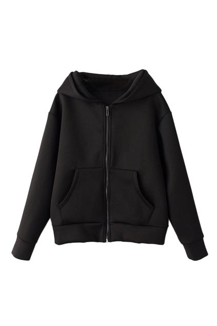 Romwe Blue Hoodied Jacket