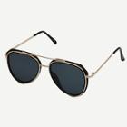 Romwe Tinted Lens Double Frame Sunglasses