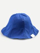 Romwe Royal Blue Collapsible Cotton Bucket Hat