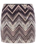 Romwe Zigzag Skinny Khaki Skirt