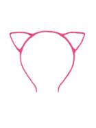 Romwe Hot Pink Cat Ear Hair Band