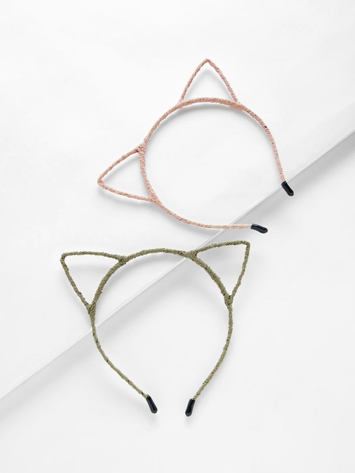 Romwe Cat Ear Headband 2pcs