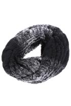 Romwe Twisted Gradient Gray Knit Scarf