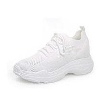 Romwe Lace Up Laser Cut Sneakers