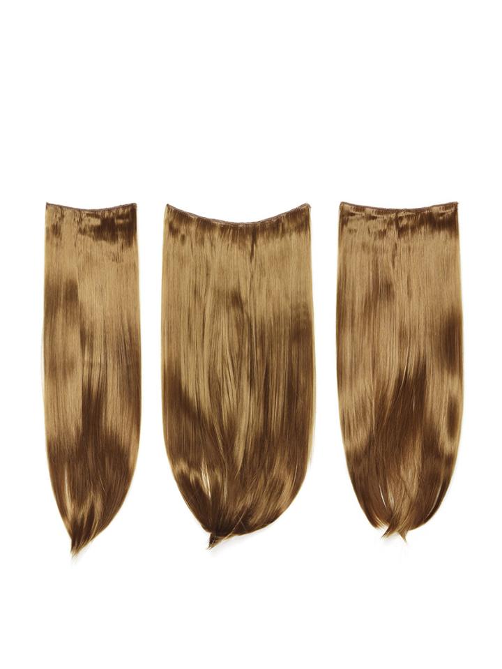 Romwe Mix Auburn Clip In Straight Hair Extension 3pcs
