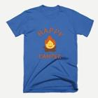 Romwe Guys Fire & Letter Print Tee