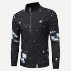 Romwe Men Floral Print Jacket