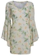 Romwe V Neck Floral Two Pieces Dress