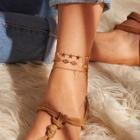 Romwe Star & Moon Shaped Chain Anklet 3pack
